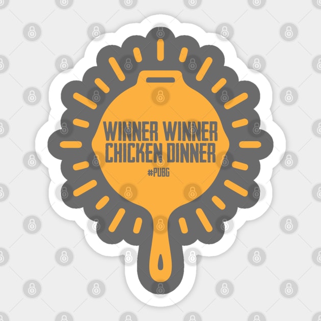 Winner Winner Chicken Dinner - PUBG Pan Sticker by mymainmandeebo